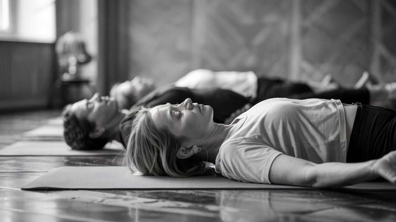 Group yoga class